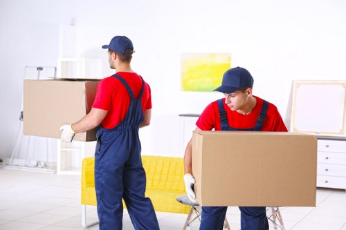 Commercial moving team planning an office relocation in Hammersmith