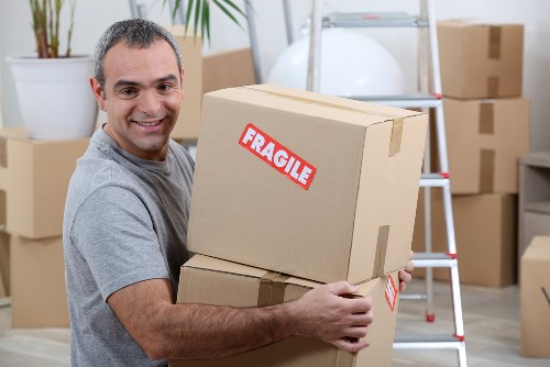 Man With A Van Hammersmith team preparing items safely for transport
