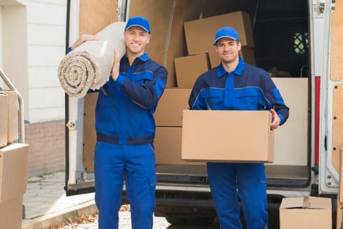 Man With A Van Hammersmith pricing overview with a van and moving boxes
