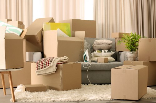 Eco removals team separating materials for recycling